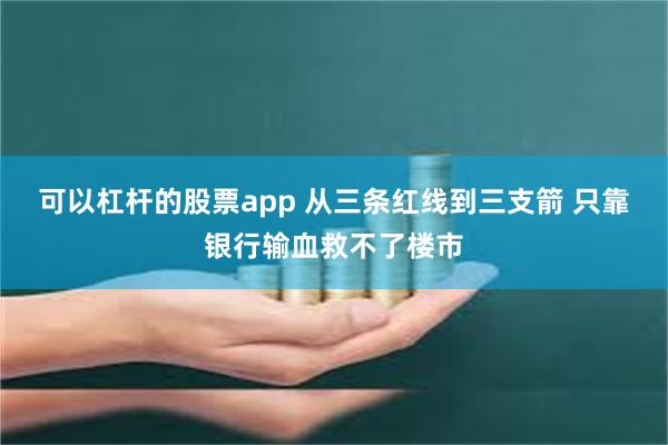 可以杠杆的股票app 从三条红线到三支箭 只靠银行输血救不了楼市