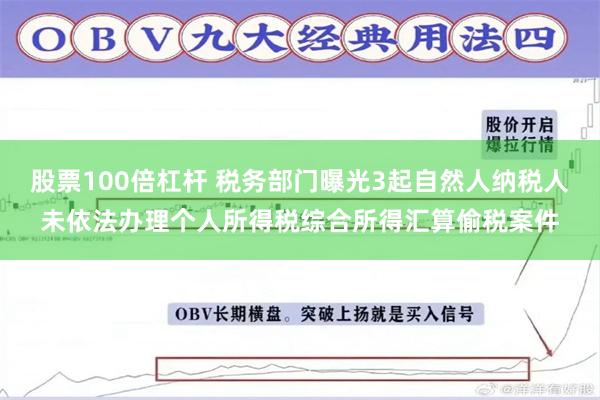 股票100倍杠杆 税务部门曝光3起自然人纳税人未依法办理个人所得税综合所得汇算偷税案件