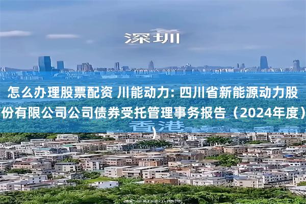 怎么办理股票配资 川能动力: 四川省新能源动力股份有限公司公司债券受托管理事务报告（2024年度）